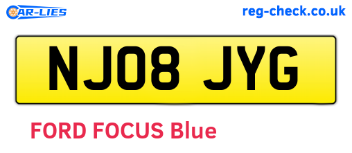 NJ08JYG are the vehicle registration plates.