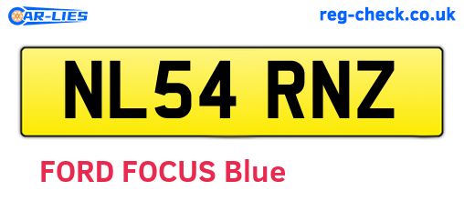 NL54RNZ are the vehicle registration plates.