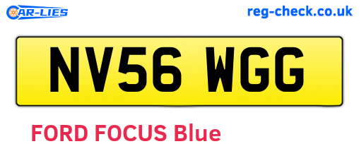 NV56WGG are the vehicle registration plates.