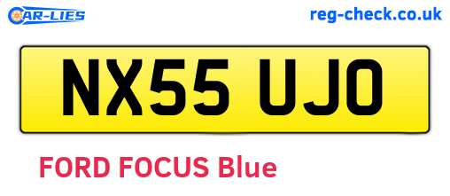 NX55UJO are the vehicle registration plates.