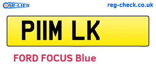 P11MLK are the vehicle registration plates.