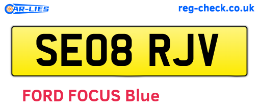 SE08RJV are the vehicle registration plates.
