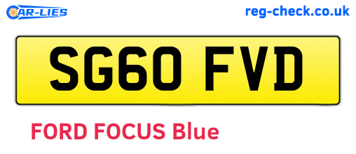 SG60FVD are the vehicle registration plates.