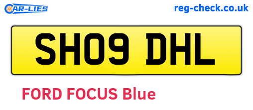 SH09DHL are the vehicle registration plates.