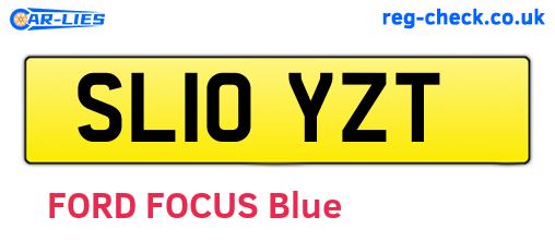 SL10YZT are the vehicle registration plates.
