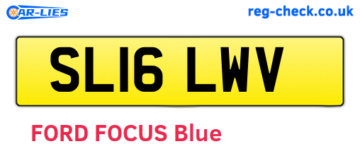 SL16LWV are the vehicle registration plates.