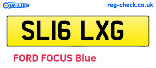 SL16LXG are the vehicle registration plates.