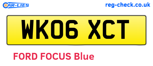 WK06XCT are the vehicle registration plates.