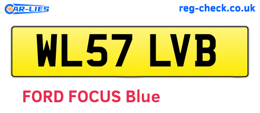 WL57LVB are the vehicle registration plates.