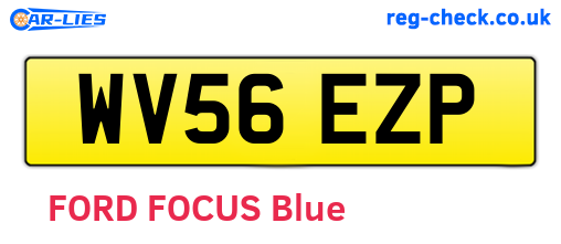 WV56EZP are the vehicle registration plates.
