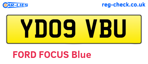 YD09VBU are the vehicle registration plates.
