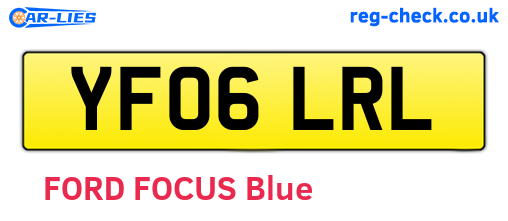 YF06LRL are the vehicle registration plates.