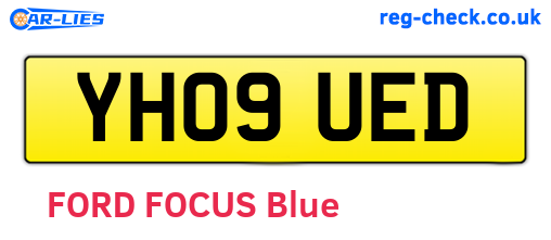 YH09UED are the vehicle registration plates.