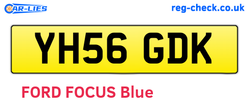 YH56GDK are the vehicle registration plates.