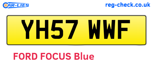 YH57WWF are the vehicle registration plates.