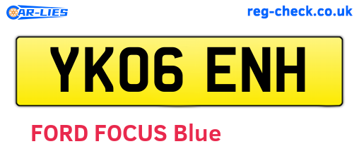 YK06ENH are the vehicle registration plates.