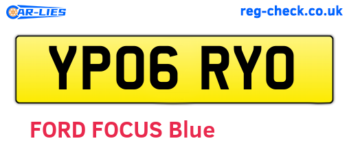 YP06RYO are the vehicle registration plates.