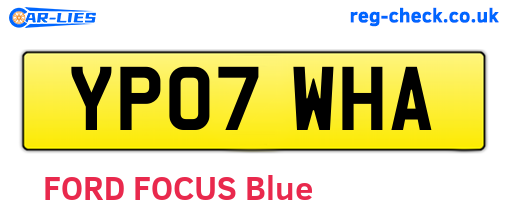 YP07WHA are the vehicle registration plates.