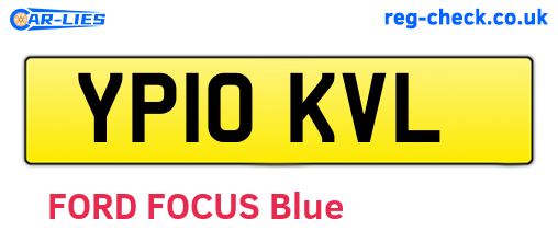 YP10KVL are the vehicle registration plates.