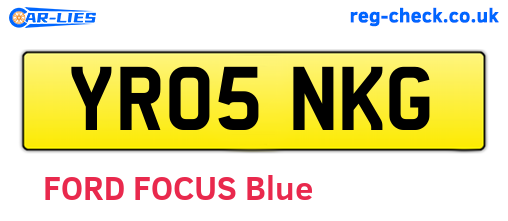 YR05NKG are the vehicle registration plates.