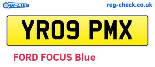 YR09PMX are the vehicle registration plates.