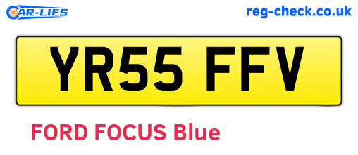 YR55FFV are the vehicle registration plates.