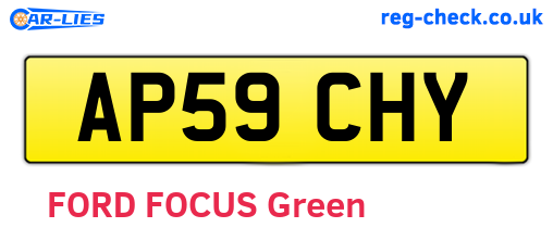 AP59CHY are the vehicle registration plates.