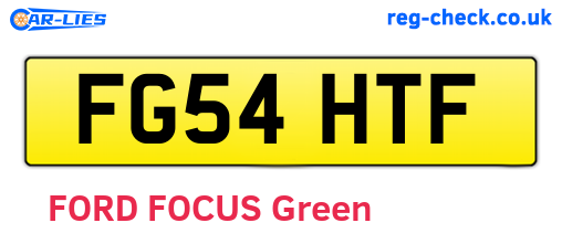 FG54HTF are the vehicle registration plates.