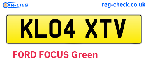 KL04XTV are the vehicle registration plates.