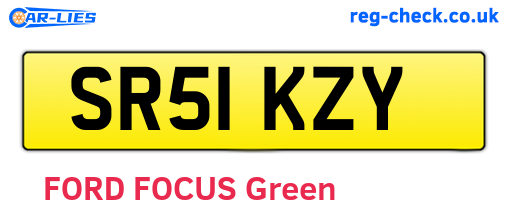 SR51KZY are the vehicle registration plates.