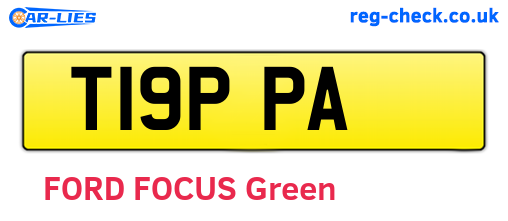 T19PPA are the vehicle registration plates.