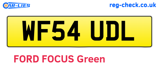 WF54UDL are the vehicle registration plates.
