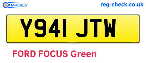 Y941JTW are the vehicle registration plates.