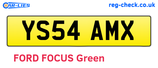 YS54AMX are the vehicle registration plates.
