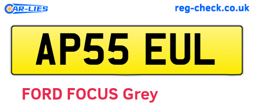 AP55EUL are the vehicle registration plates.