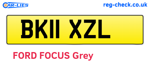 BK11XZL are the vehicle registration plates.