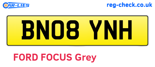 BN08YNH are the vehicle registration plates.