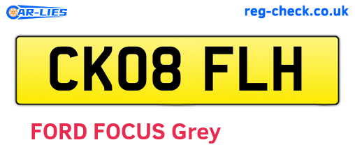 CK08FLH are the vehicle registration plates.