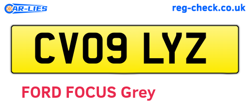 CV09LYZ are the vehicle registration plates.