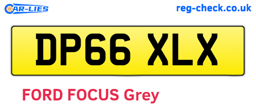 DP66XLX are the vehicle registration plates.