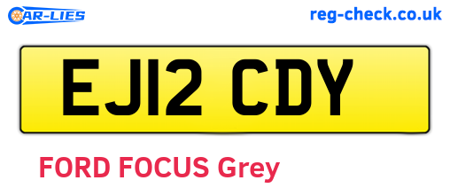 EJ12CDY are the vehicle registration plates.