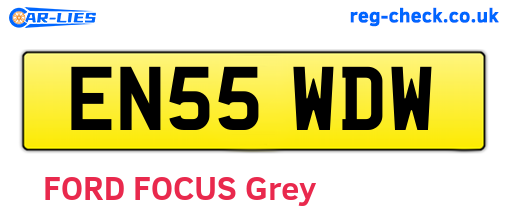 EN55WDW are the vehicle registration plates.