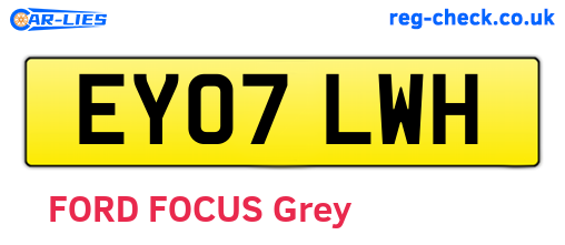 EY07LWH are the vehicle registration plates.