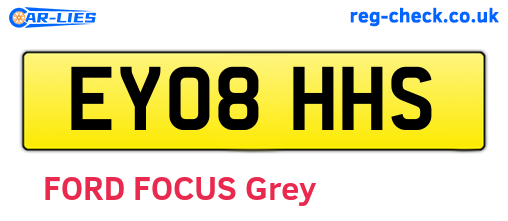 EY08HHS are the vehicle registration plates.