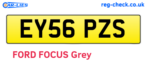 EY56PZS are the vehicle registration plates.