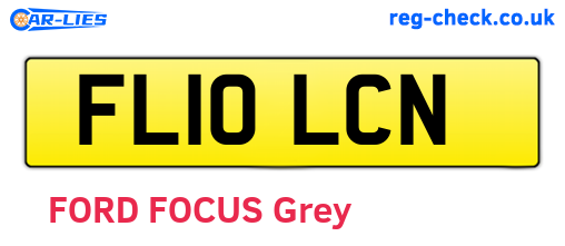 FL10LCN are the vehicle registration plates.