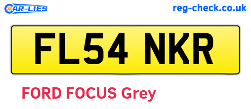 FL54NKR are the vehicle registration plates.