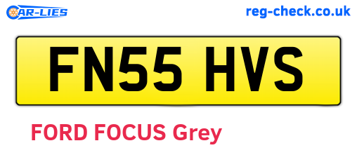 FN55HVS are the vehicle registration plates.