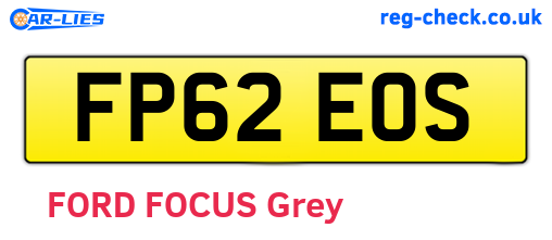 FP62EOS are the vehicle registration plates.