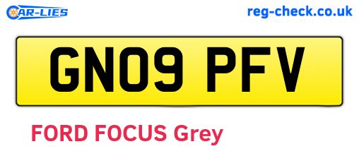 GN09PFV are the vehicle registration plates.